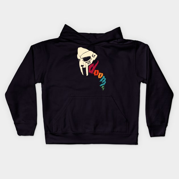 MF Doom Retro Kids Hoodie by Rundown